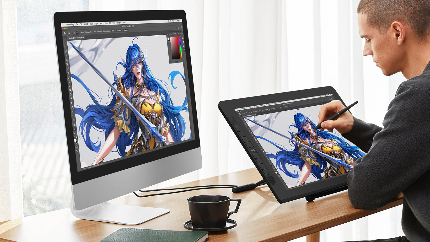 vk2200pro drawing tablet with screen for home page