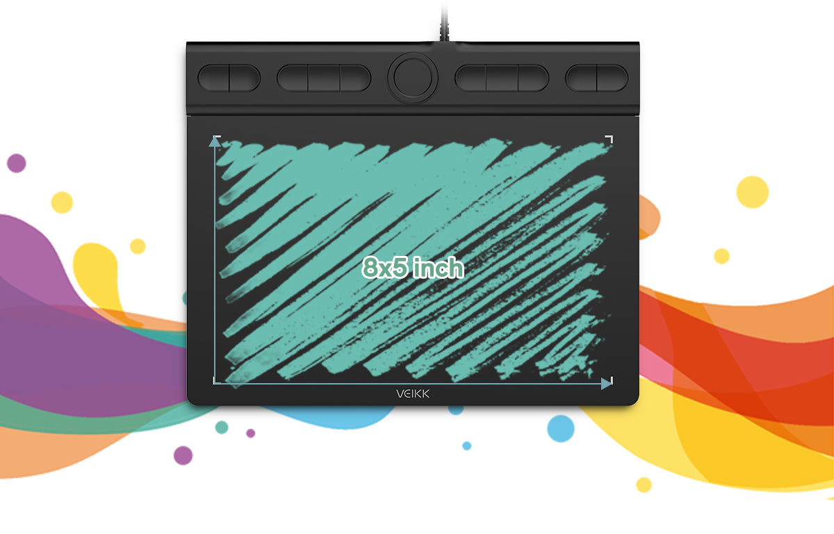 VK850 8*5-inch active area pen drawing tablet for beginners