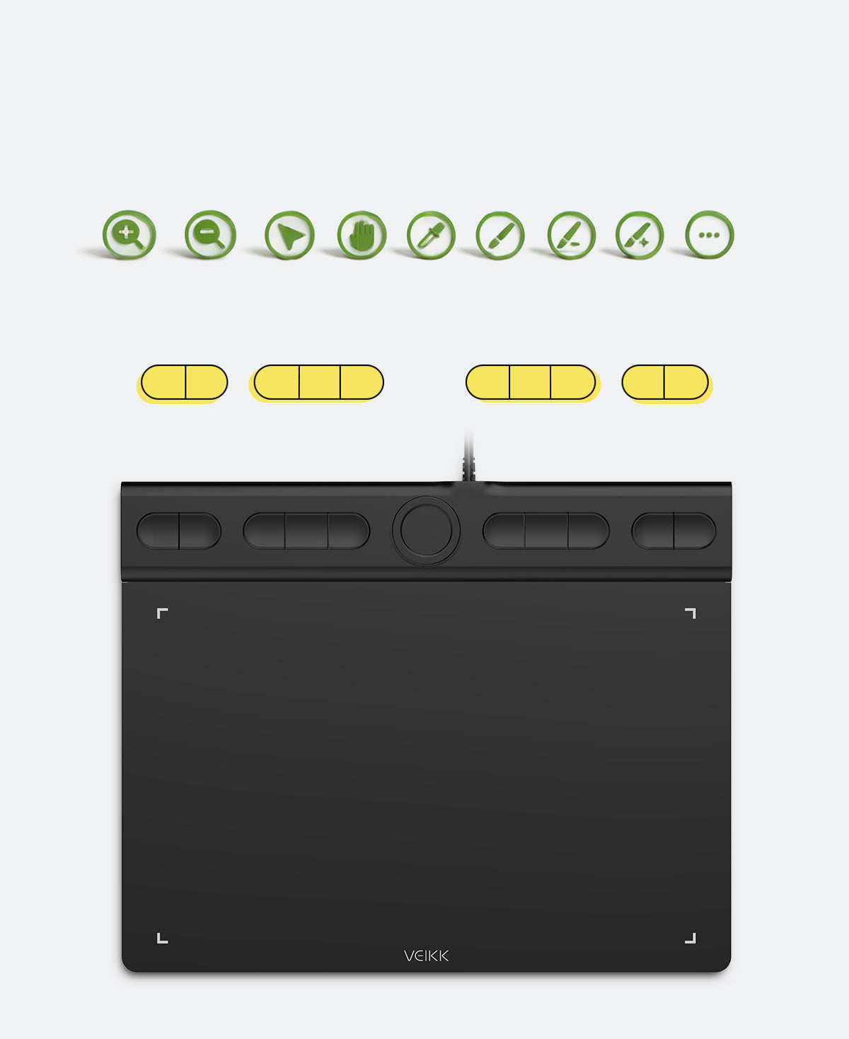 Artists use 10 press keys to customize shortcut commands, faster workflow