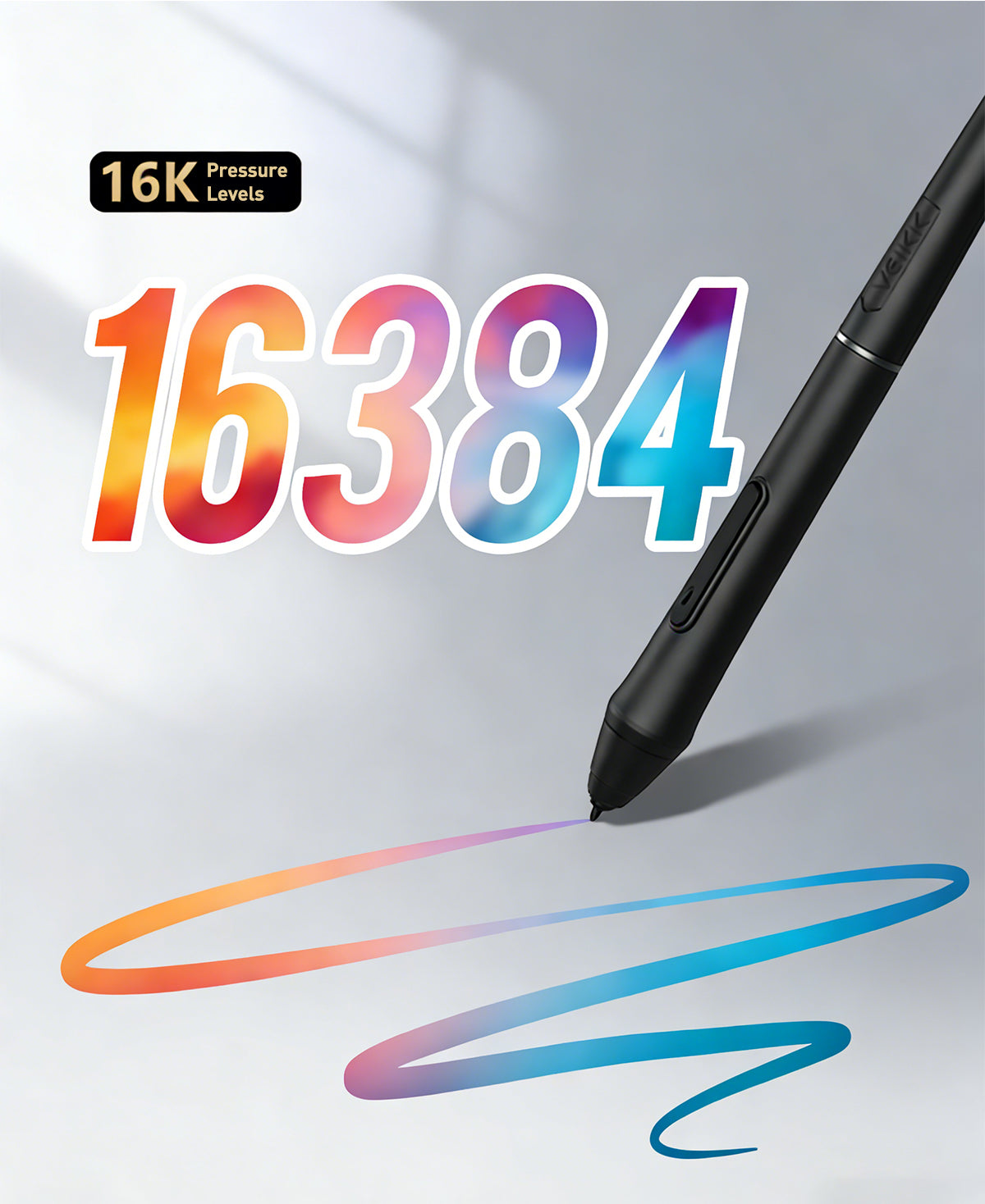 vk850 P05 battery-free styus with 16384 pressure levels for natural stoke