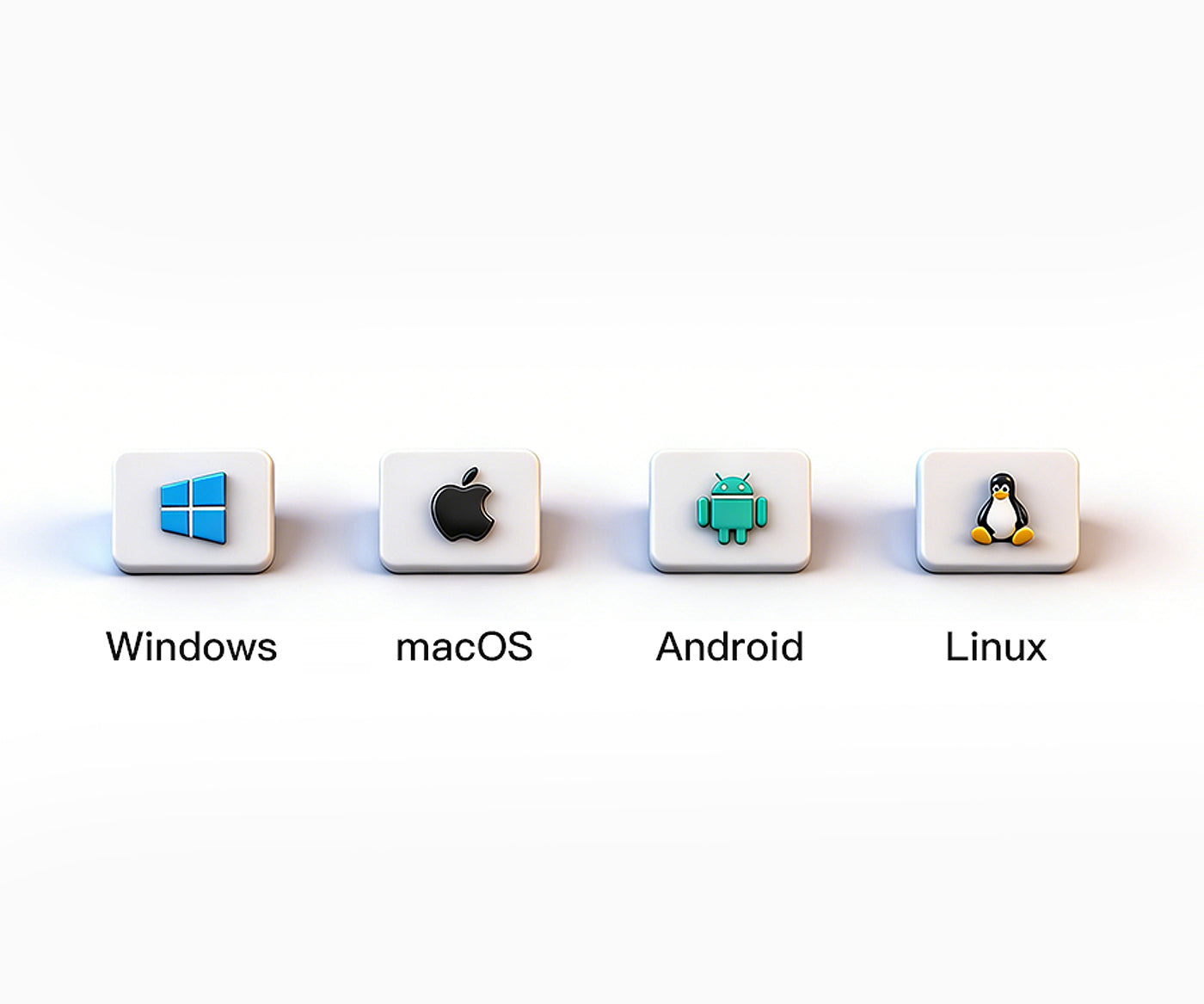 works with Windows, macOS, Android, and Linux