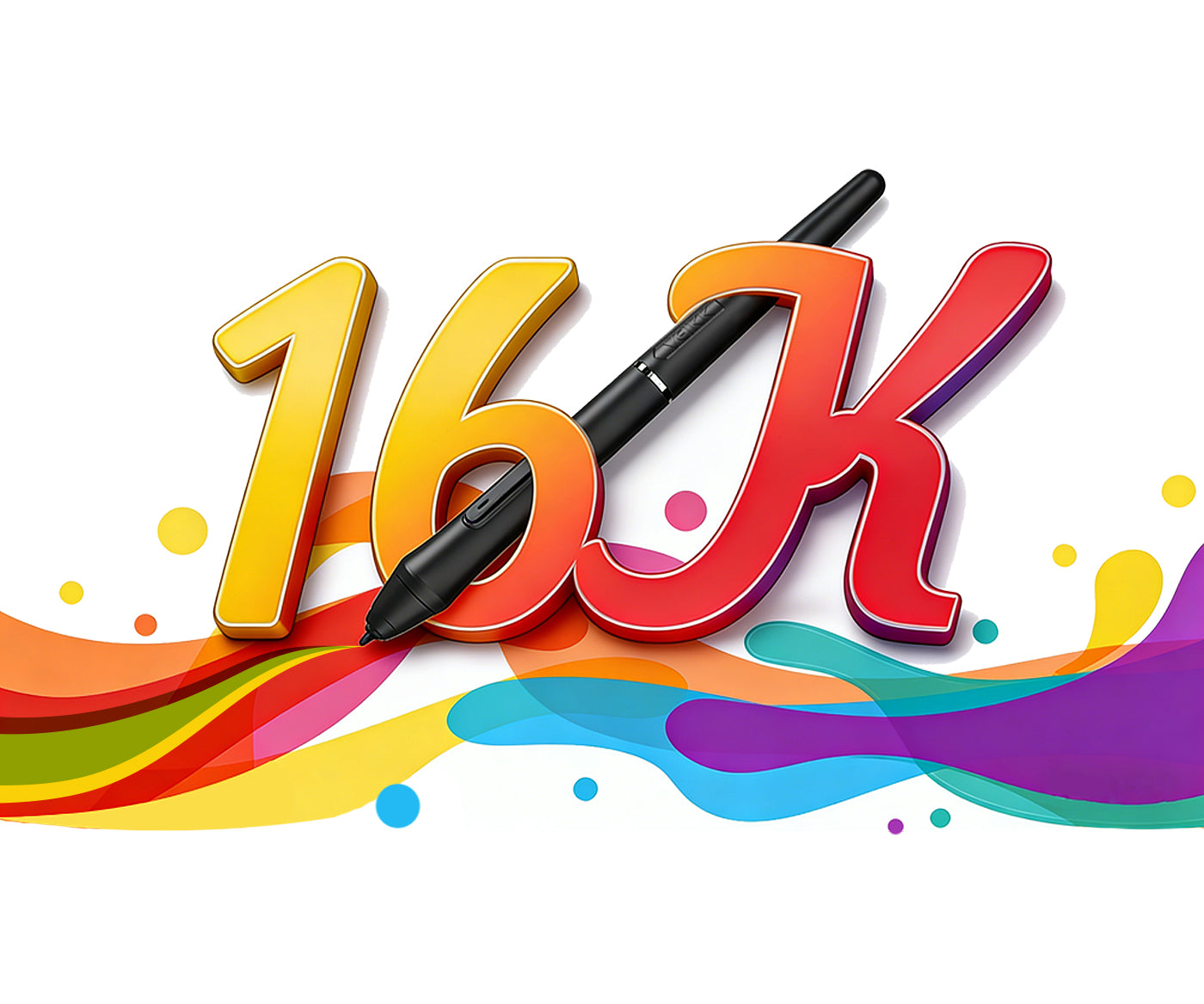 16384 levels of pressure sensitivity ensure smooth and precise lines for vk850 pen drawing tablet