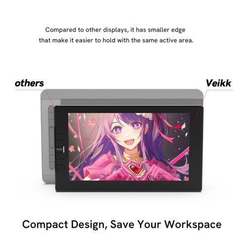 VEIKK Studio VK1200 Full laminated and High resolution Display Tablet