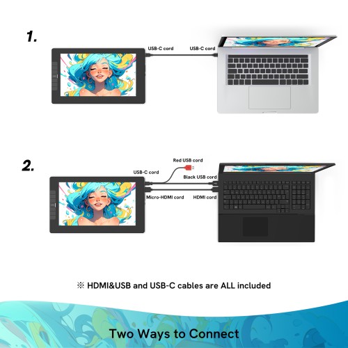 VEIKK Studio VK1200 V2 Full laminated and High resolution Display Tablet