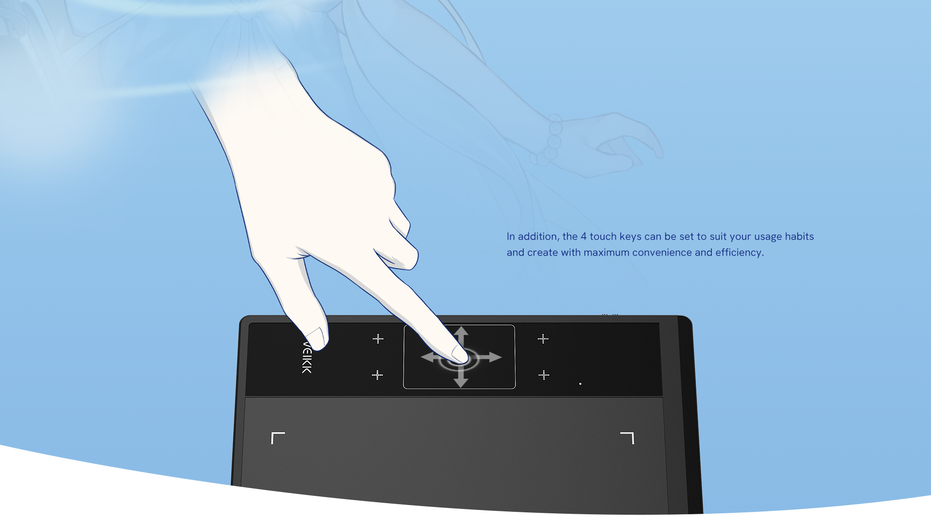 VEIKK - Tablette graphique de dessin A30 Tablette à stylet avec pavé  tactile gestuel, 4 touches de raccourci, zone de travail 10x6 p - Cdiscount  Informatique