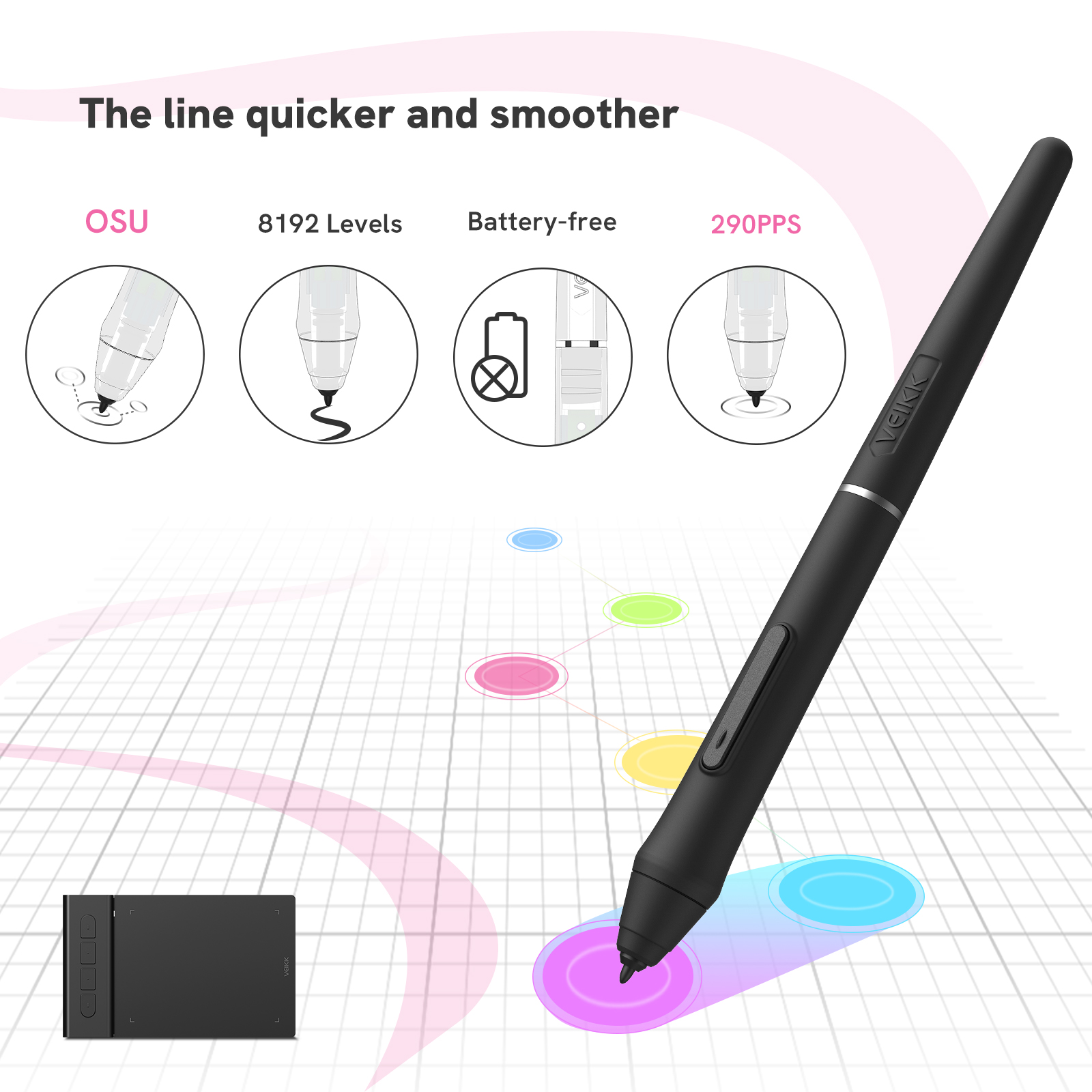 VEIKK Creator Pop VK430 Pen Tablet & Digital Art Pads